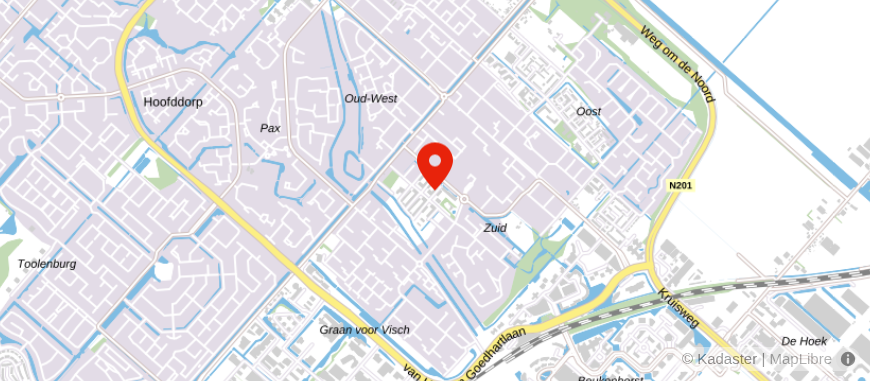 Locatie van De Hypotheker Hoofddorp