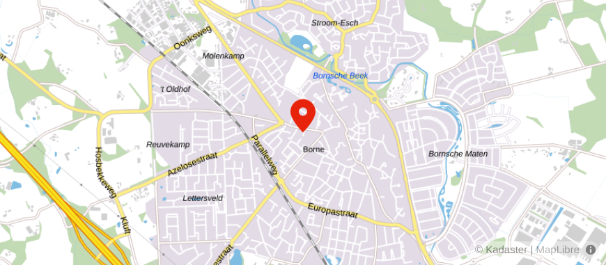 Locatie van Ovm Twente Borne