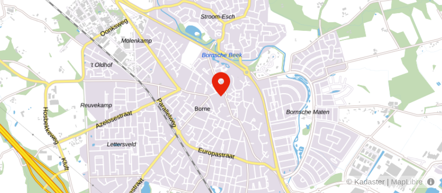 Locatie van Snelder Zijlstra Makelaars Borne