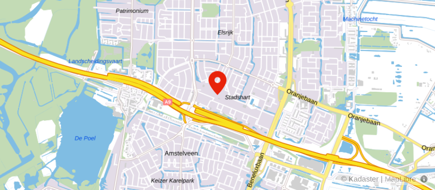 Locatie van ING Bank Amstelveen