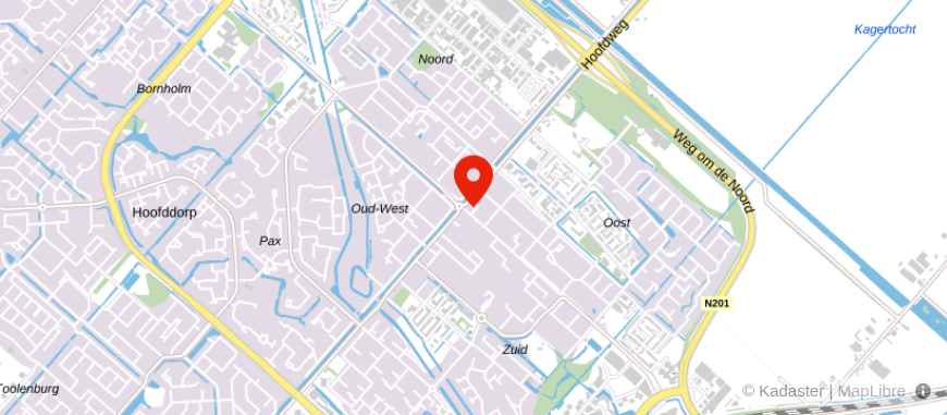 Locatie van ERA Hoofddorp