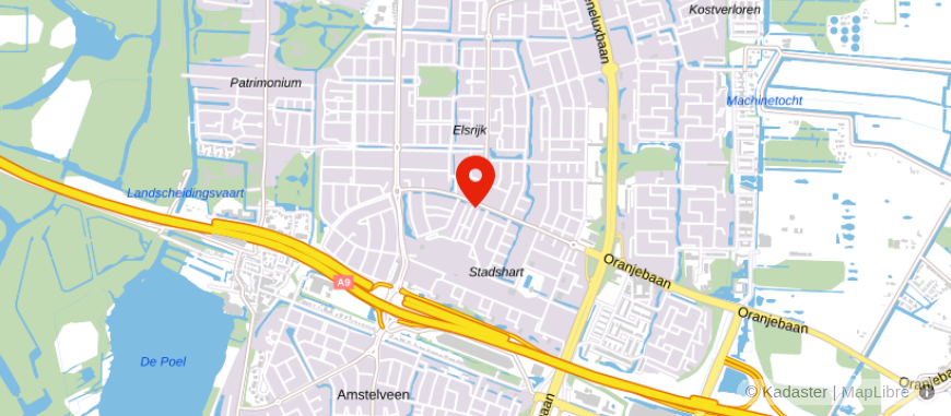 Locatie van VLIEG Financieel Advies Amstelveen