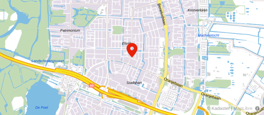 Locatie van VLIEG Makelaars Amstelveen