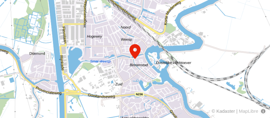 Locatie van Vixx Weesp