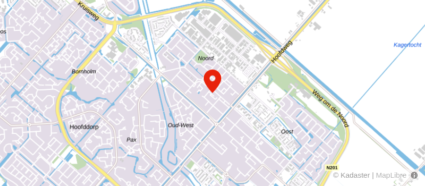 Locatie van Van der Hulst & Verlaan B.V.