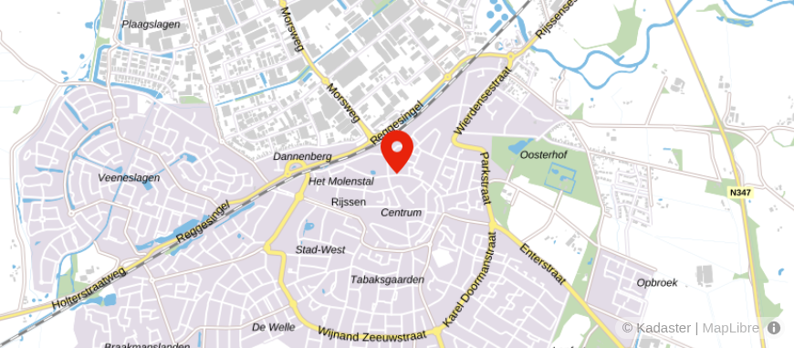 Locatie van Univé Dichtbij Rijssen