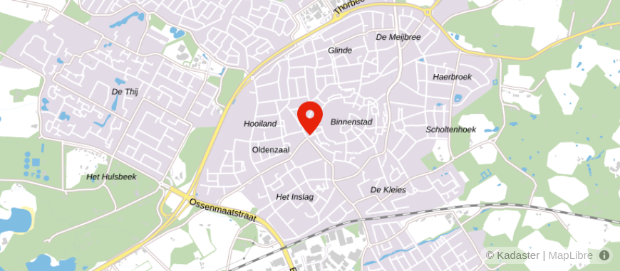 Locatie van Regio Advies Centrum