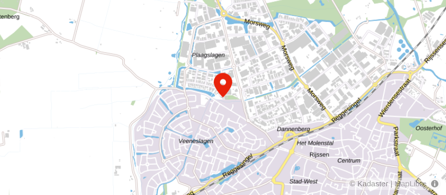 Locatie van Thoma Assurantie- en Pensioenadviseurs Rijssen