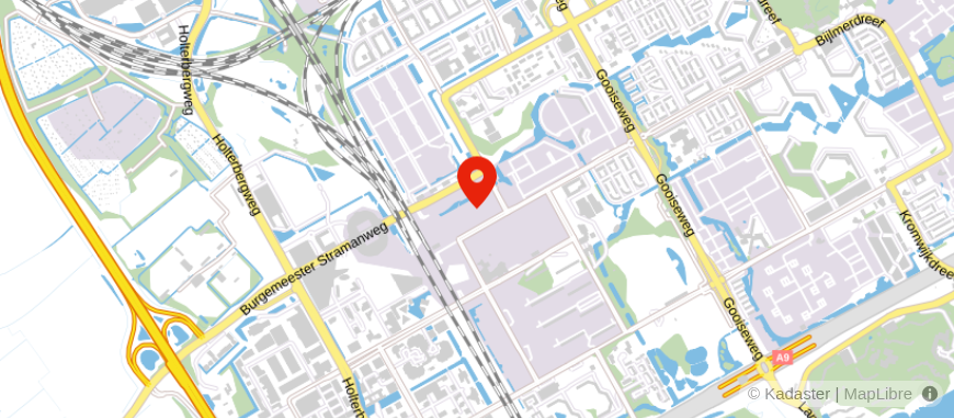 Locatie van ING Bank Amsterdam Bijlmerdreef