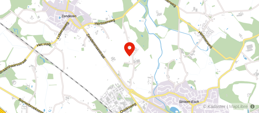 Locatie van AdviesCentrum Braamhaar & Kroezen