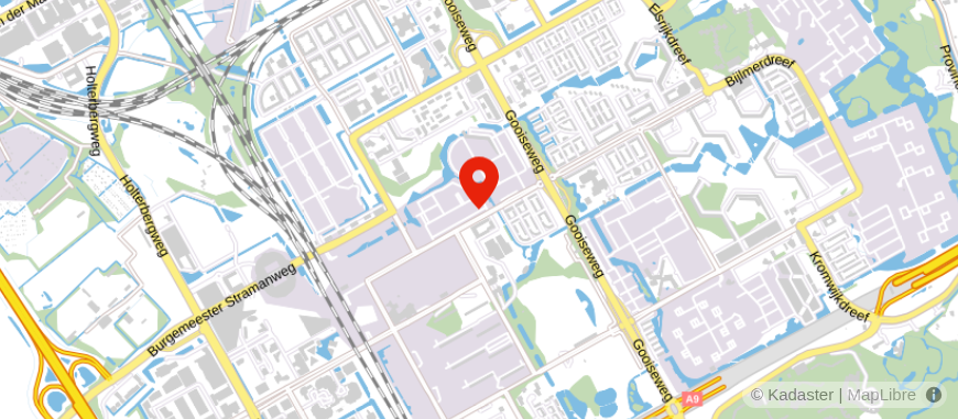 Locatie van Freek Hypotheek Amsterdam Zuidoost