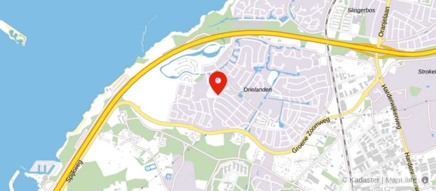 Locatie van Broekhuis Assurantie