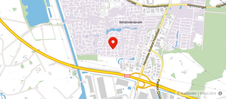 Locatie van B.A. Waanders AA/FB Accountancy en Belastingadvies