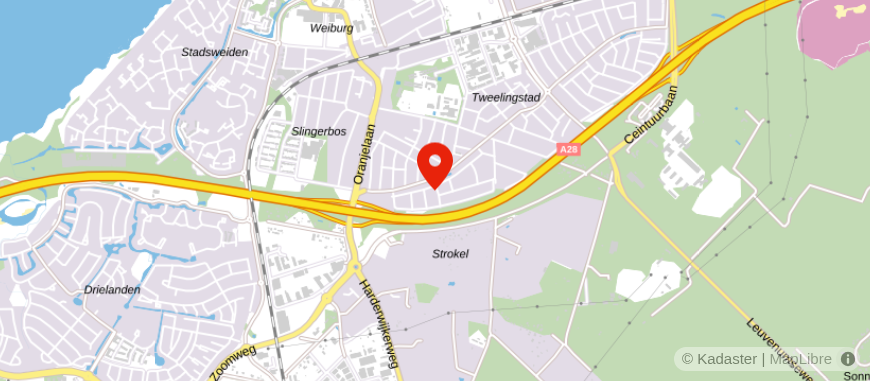 Locatie van KRC Van Elderen Harderwijk