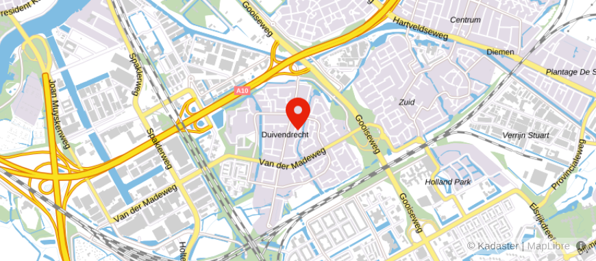 Locatie van HYBA Verzekeringen