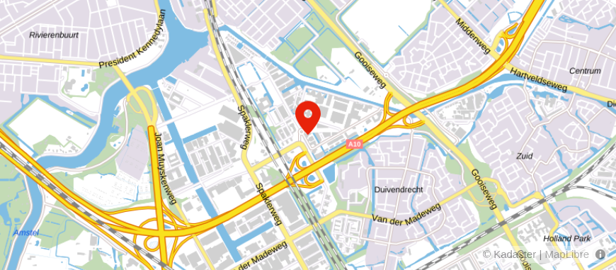 Locatie van Tromp de Haas & Grijpstra B.V.