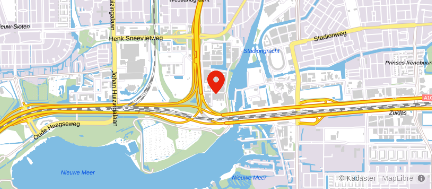 Locatie van Credion Amsterdam MB RV