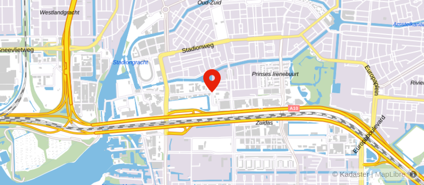 Locatie van Uitvaartcentrum Zuid