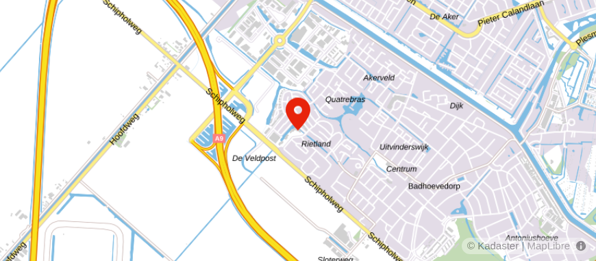 Locatie van De Hypotheker Badhoevedorp