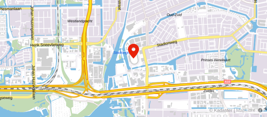 Locatie van De Huizenbemiddelaar Amsterdam