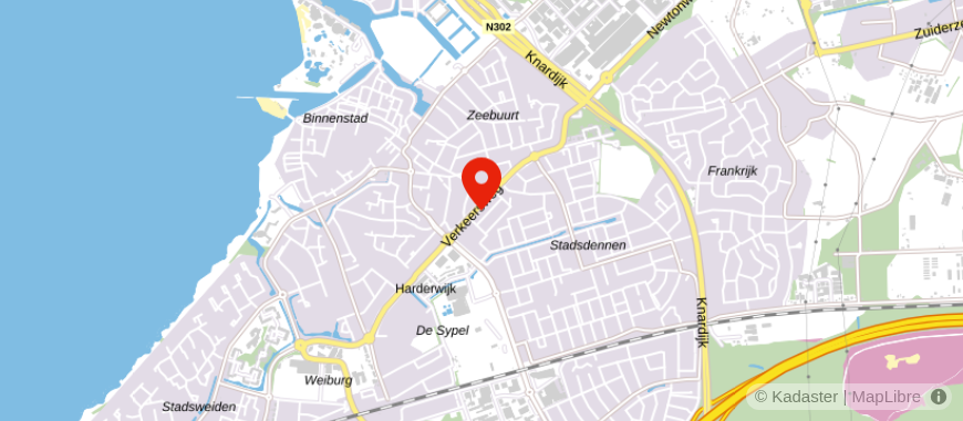 Locatie van Midden Nederland Makelaars   - Harderwijk