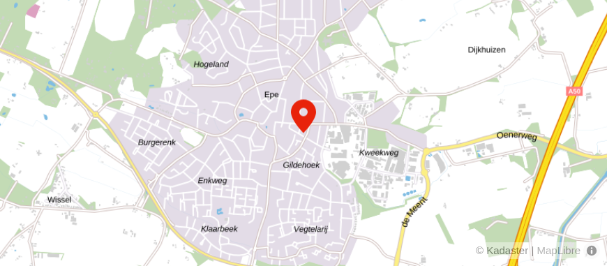 Locatie van De Haan Makelaars