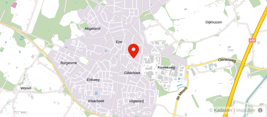 Locatie van Het Notarieel Epe