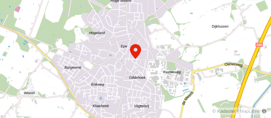 Locatie van De Hypotheekshop Epe