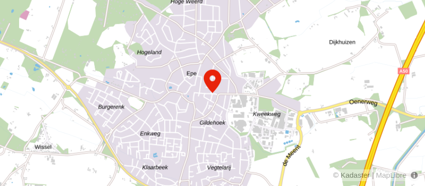 Locatie van ASN Bank Epe