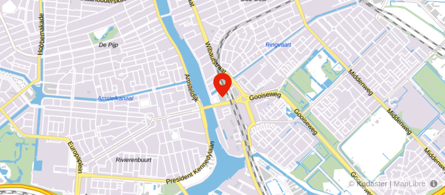 Locatie van Rodenhuis Financiële Dienstverlening Amstel