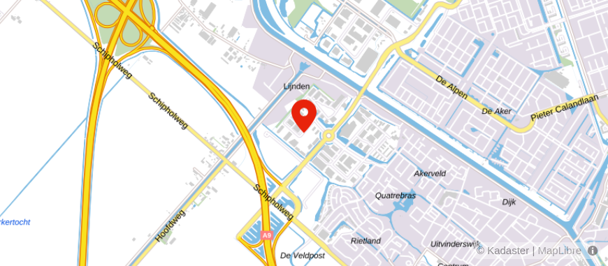 Locatie van Breedijk & Biesenbeek Financiële Dienstverlening