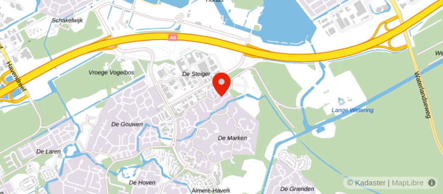Locatie van De Huizenbemiddelaar Almere