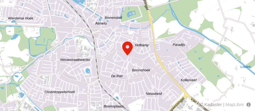 Locatie van Team Sanders Makelaars
