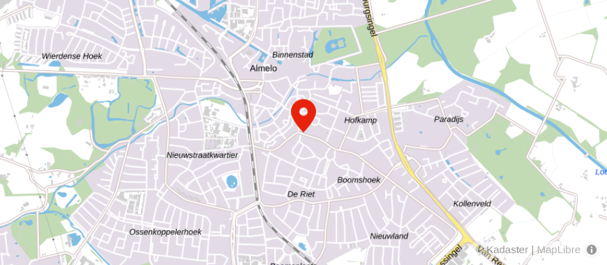 Locatie van Thöni & Mandos Financieel Adviseurs B.V.