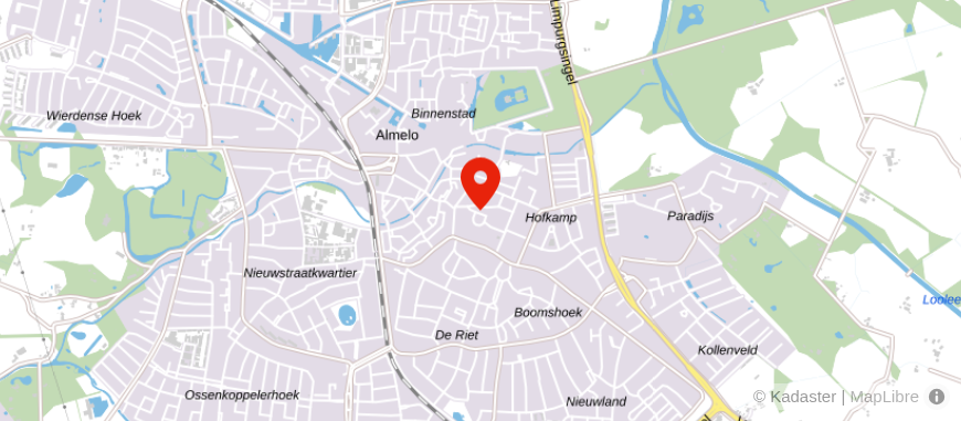 Locatie van B.H.J. Wiggers Assurantiën B.V.