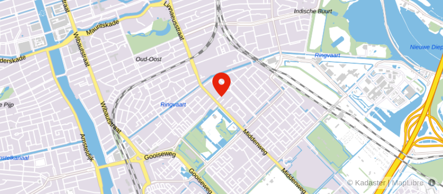 Locatie van Vita Hypotheekadvies Amsterdam Oost