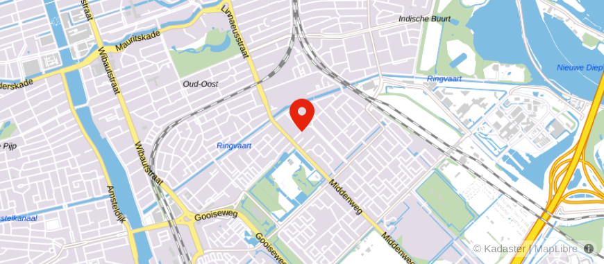 Locatie van De Hypotheekshop Amsterdam Watergraafsmeer