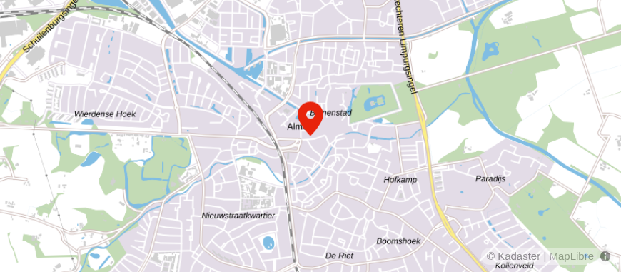Locatie van Rabobank Almelo
