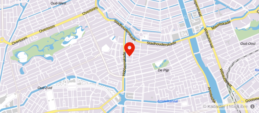 Locatie van Vita Hypotheekadvies Amsterdam Zuid