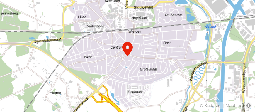 Locatie van Plaggemars Makelaars OG