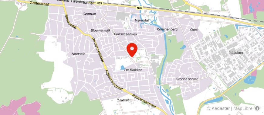 Locatie van Alpina Nijverdal