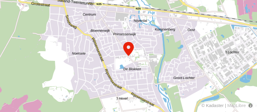 Locatie van Alpina makelaardij Nijverdal