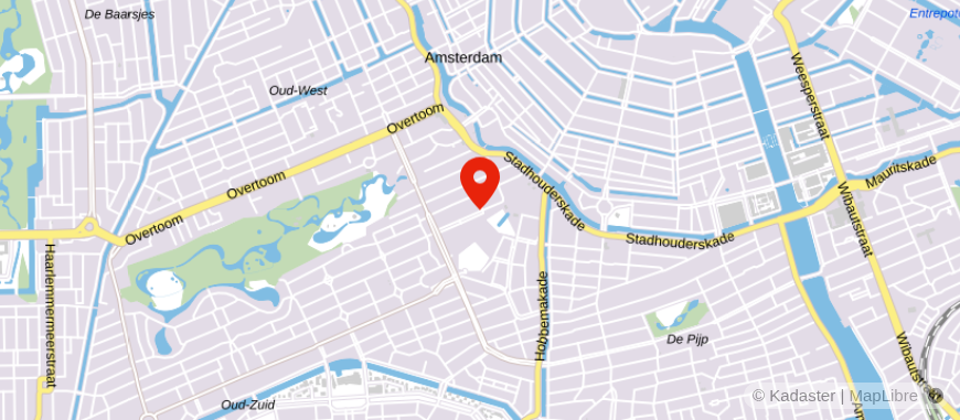 Locatie van Howden Amsterdam