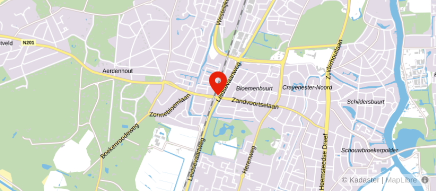 Locatie van Vhast