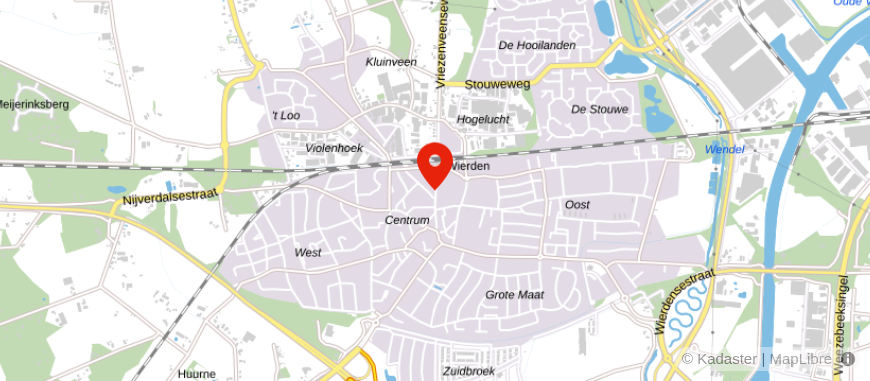 Locatie van Jager Financieel Advies Wierden