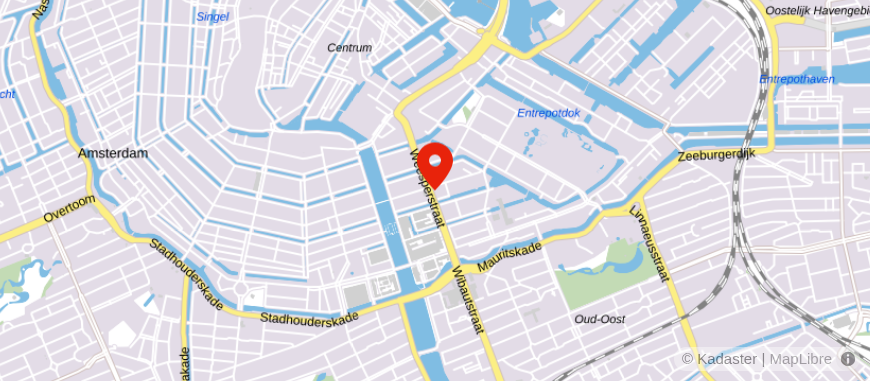 Locatie van Blue Umbrella
