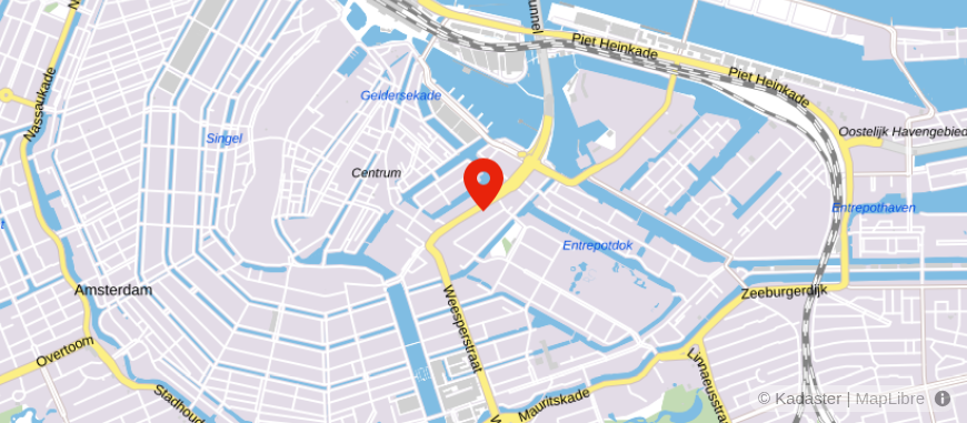 Locatie van Kuijs Reinder Kakes Amsterdam