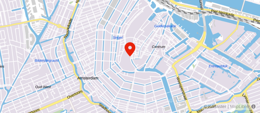 Locatie van Viisi Amsterdam Rokin