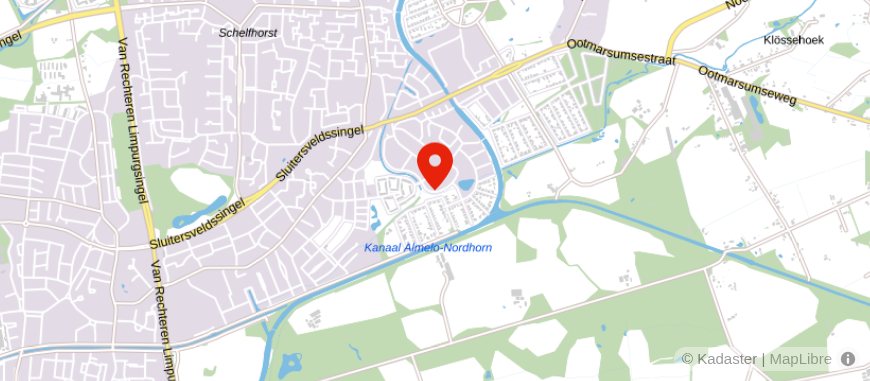 Locatie van Administratiekantoor Frank Kamphuis