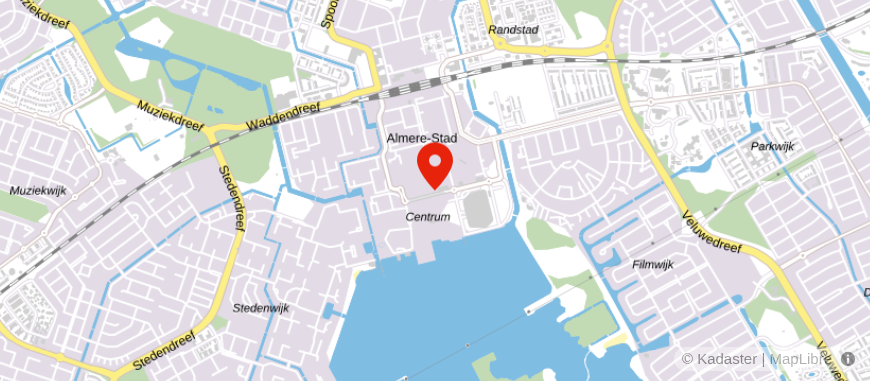 Locatie van ASN Bank Almere Stad